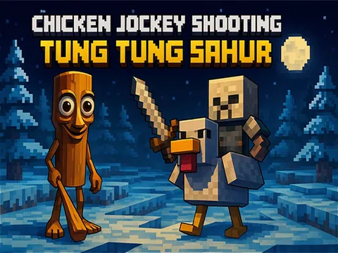 Play Chicken Jockey Shooting Tung Tung Sahur - Free Online Game