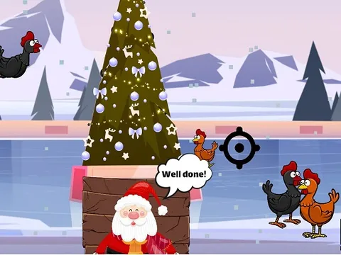 Play Christmas Chicken Shoot - Free Online Game