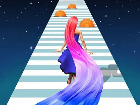 Play Long Hair Rush Challenge - Free Online Girls